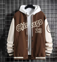 American Baseball Jacket Baggy Casual Jacket - thumbnail 40