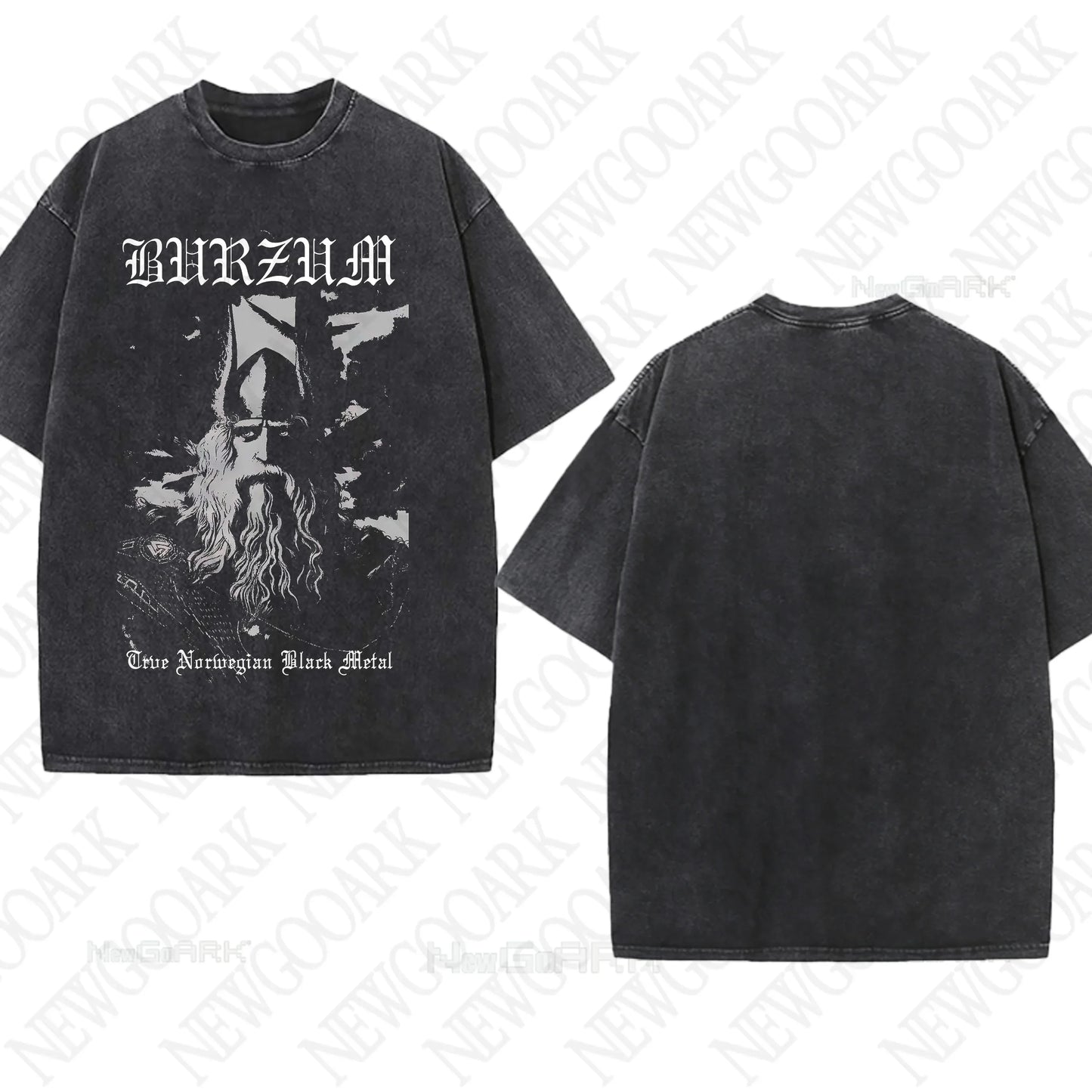 Metal washed T-Shirts Burzum Heavy Graphic Gifts Mens Women T Shirts Vintage Streetwear Tees Short Sleeve