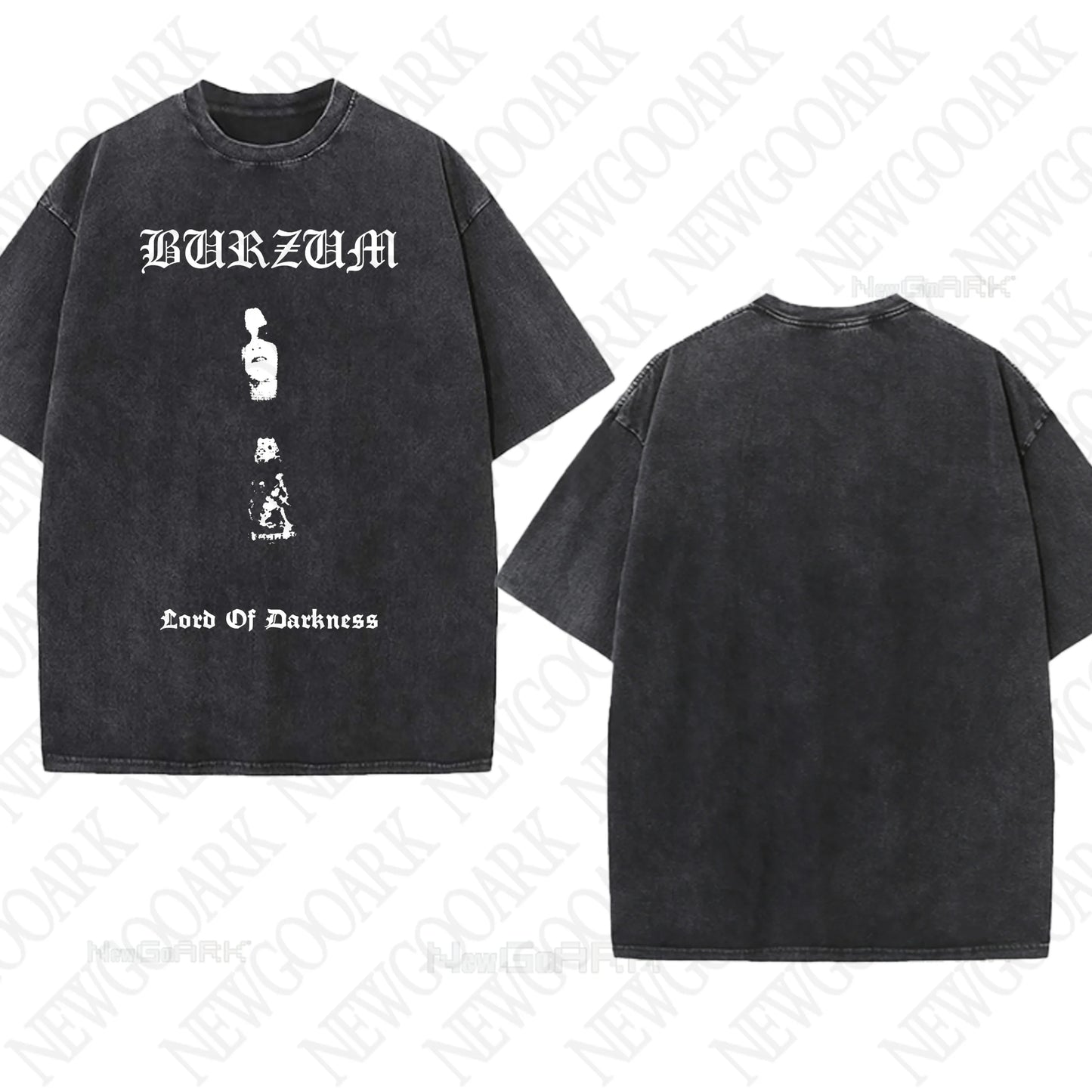 Metal washed T-Shirts Burzum Heavy Graphic Gifts Mens Women T Shirts Vintage Streetwear Tees Short Sleeve