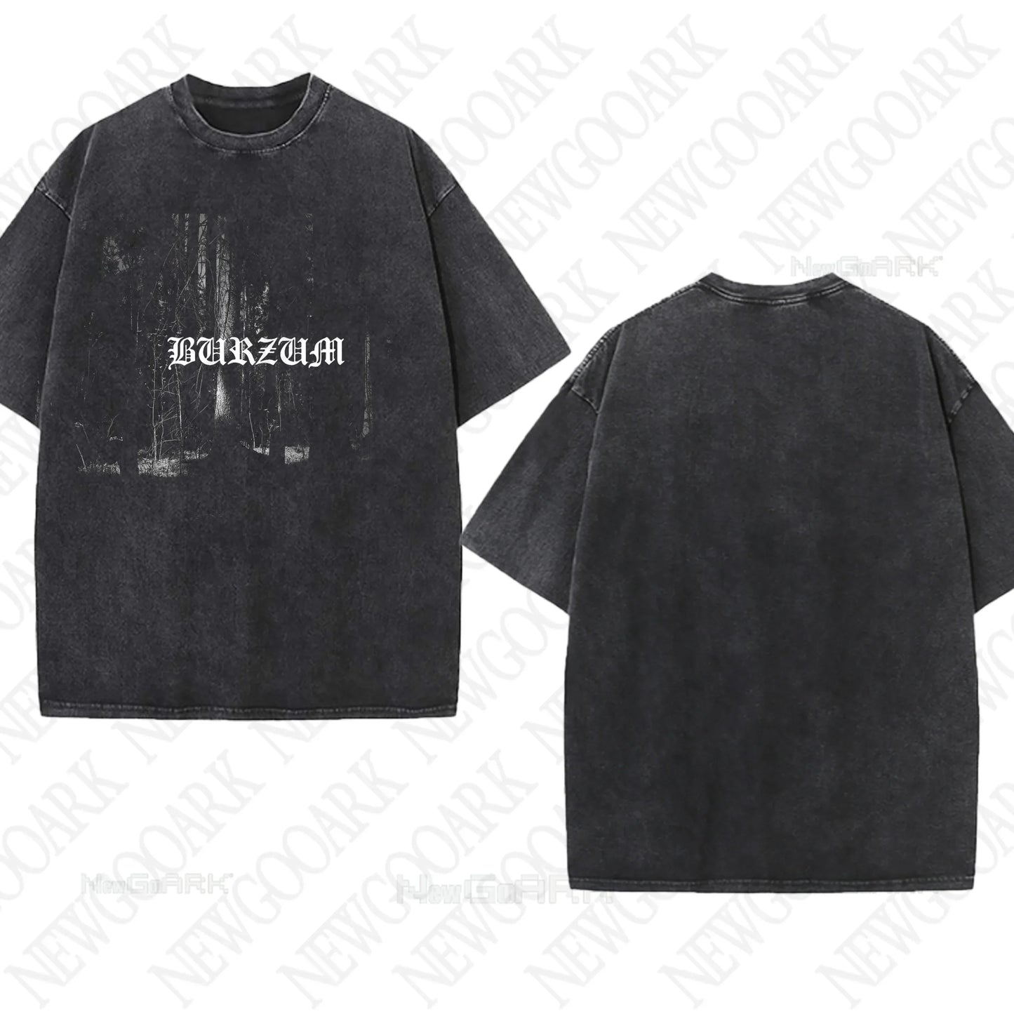 Metal washed T-Shirts Burzum Heavy Graphic Gifts Mens Women T Shirts Vintage Streetwear Tees Short Sleeve