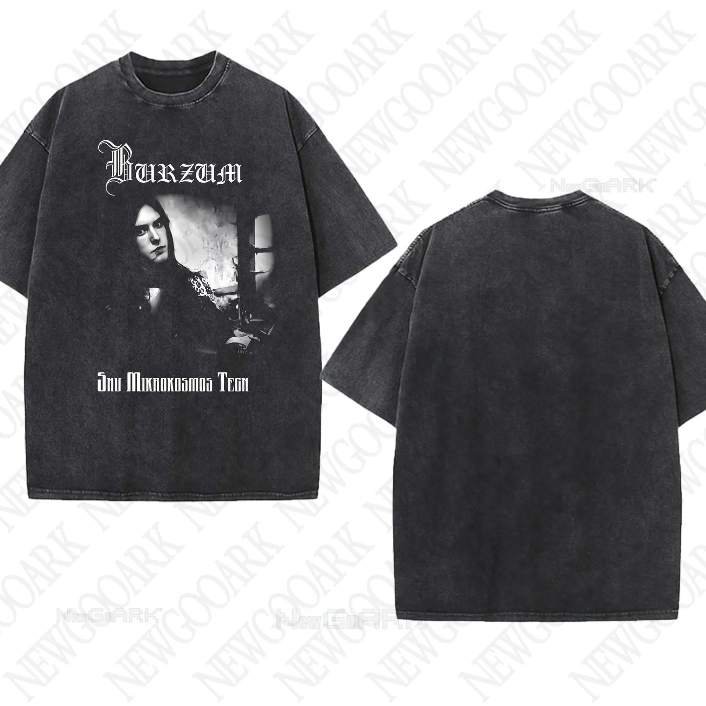 Metal washed T-Shirts Burzum Heavy Graphic Gifts Mens Women T Shirts Vintage Streetwear Tees Short Sleeve