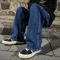 2025 New Streetwear Loose Jeans Men Korean Style Fashion Loose Straight Wide Leg Pants Men's Brand Clothing Black Light Blue - thumbnail 20