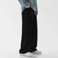 2025 New Streetwear Loose Jeans Men Korean Style Fashion Loose Straight Wide Leg Pants Men's Brand Clothing Black Light Blue - thumbnail 24