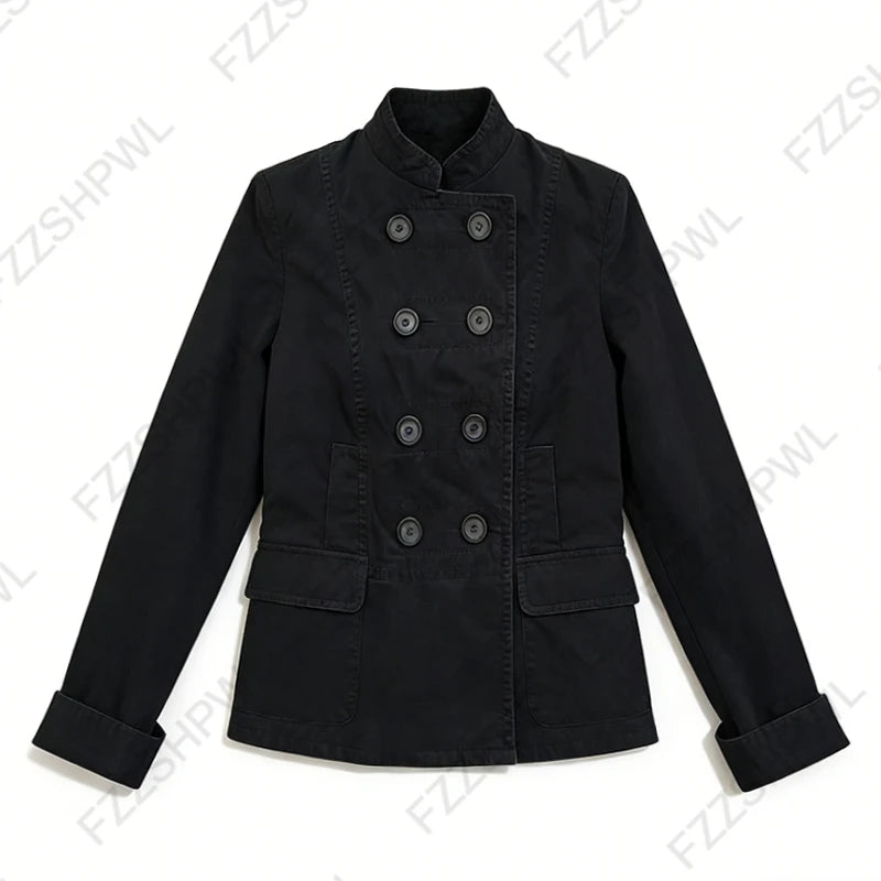 Gothic Harajuku aesthetic unisex jacket Oversized loose casual fashion trendy single-breasted cardigan Y2K aesthetic streetwear