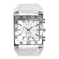 Avaner Mens Square Watch Oversize Steampunk Watch Leather Strap Big Face Watch - thumbnail 1